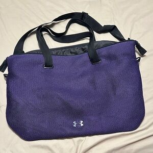 Under Armour Black and Purple Gym Bag